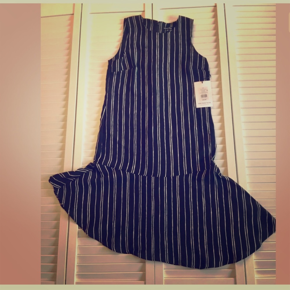 Who What Wear Stripped Sleeveless Dress- NWT XS